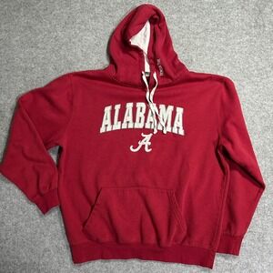 Stadium Athletics Alabama Crimson Tide Hoodie XL Red Embroidered Fleece